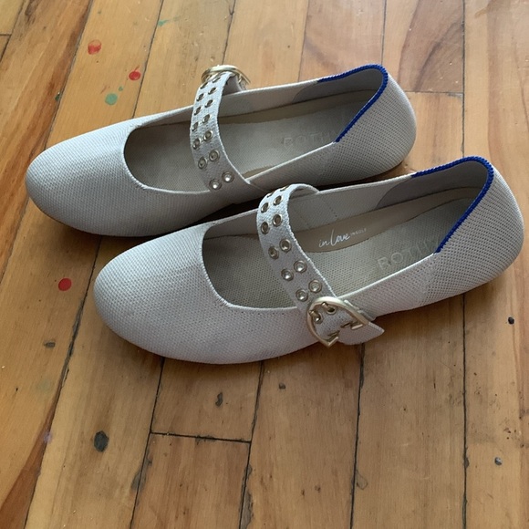 Rothy's ballerina Mary Janes in conch - Picture 4 of 9